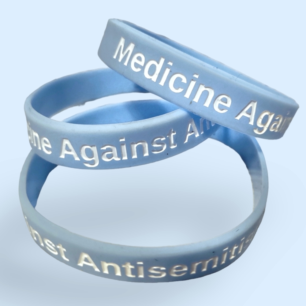 Medicine Against Antisemitism Wristband 3pc Set Charity Fund Medicine In Israel